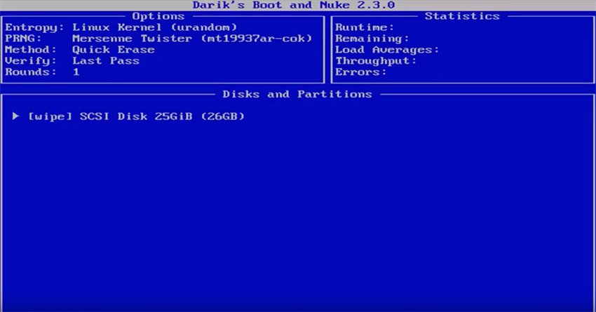 thumbnail image 2 of DBAN Bootable USB Drive – Darik's Boot And Nuke Hard Drive Eraser Tool 2 of 6