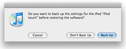 backup option