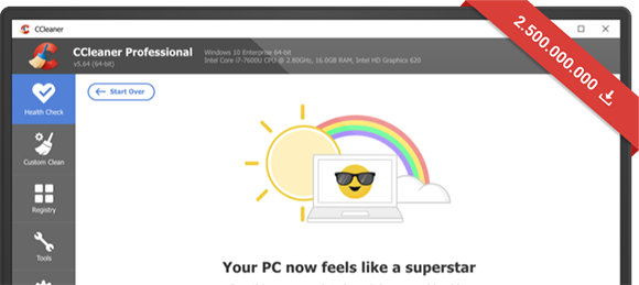 CCleaner award-winning PC Optimizer
