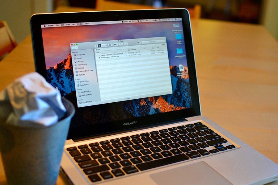 emptied trash Mac